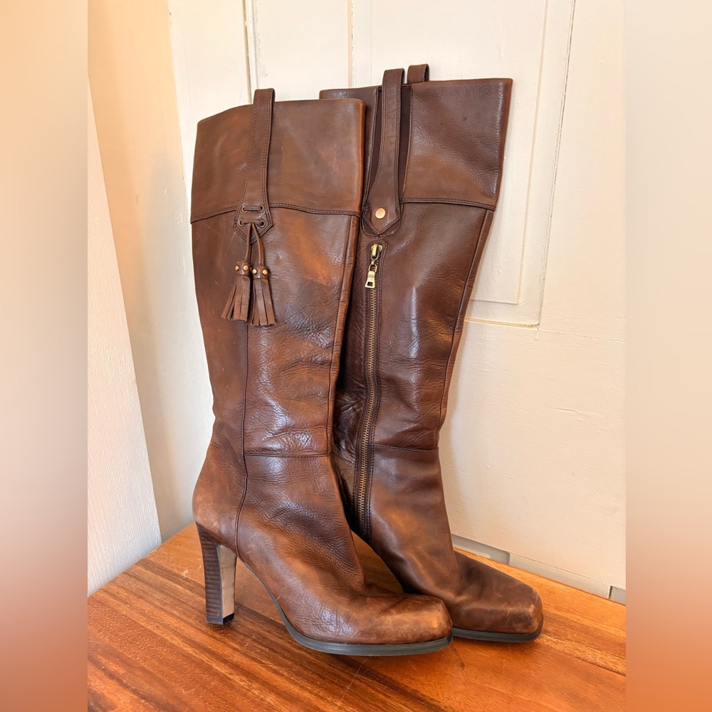 Nine West brown Leather Boots